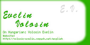 evelin volosin business card